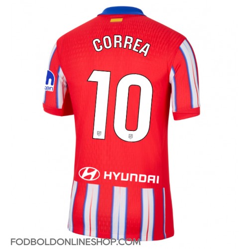 Atletico Madrid Angel Correa #10 Hjemmebanetrøje 2024-25 Kortærmet